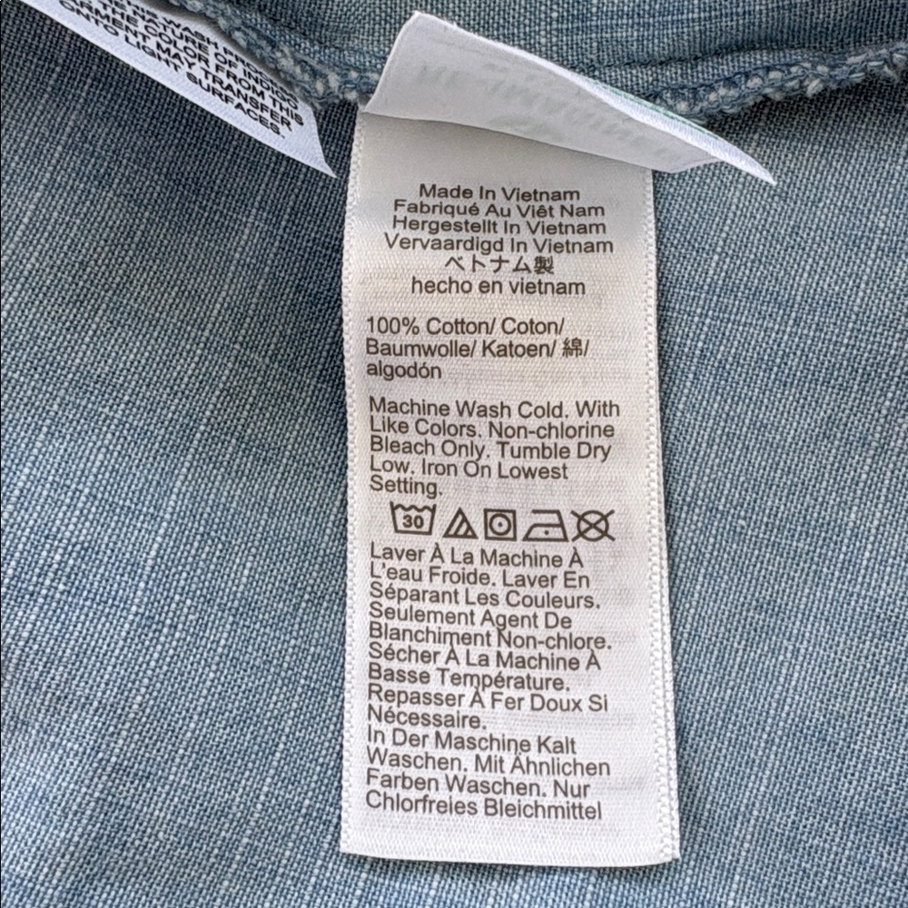 J Crew Chambray Button Down Blouse NWT - image 6